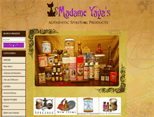 Tablet Screenshot of madameyayas.com